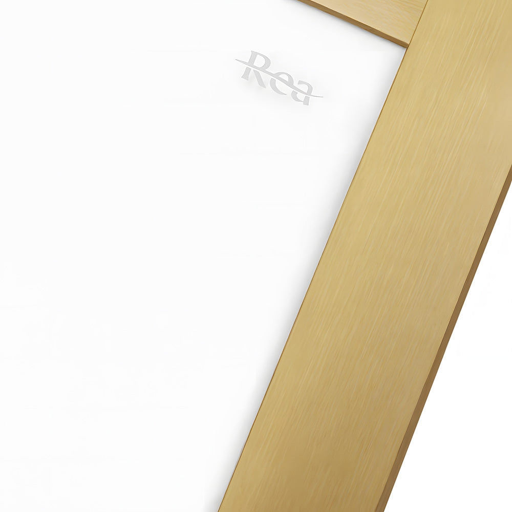 Duschkabine Rea City 80x80 Gold Brush mit Duschwanne Savoy 7