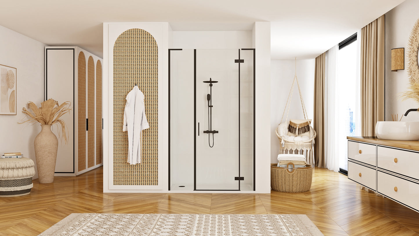 Duschtür Rea Hugo 130 Black 4