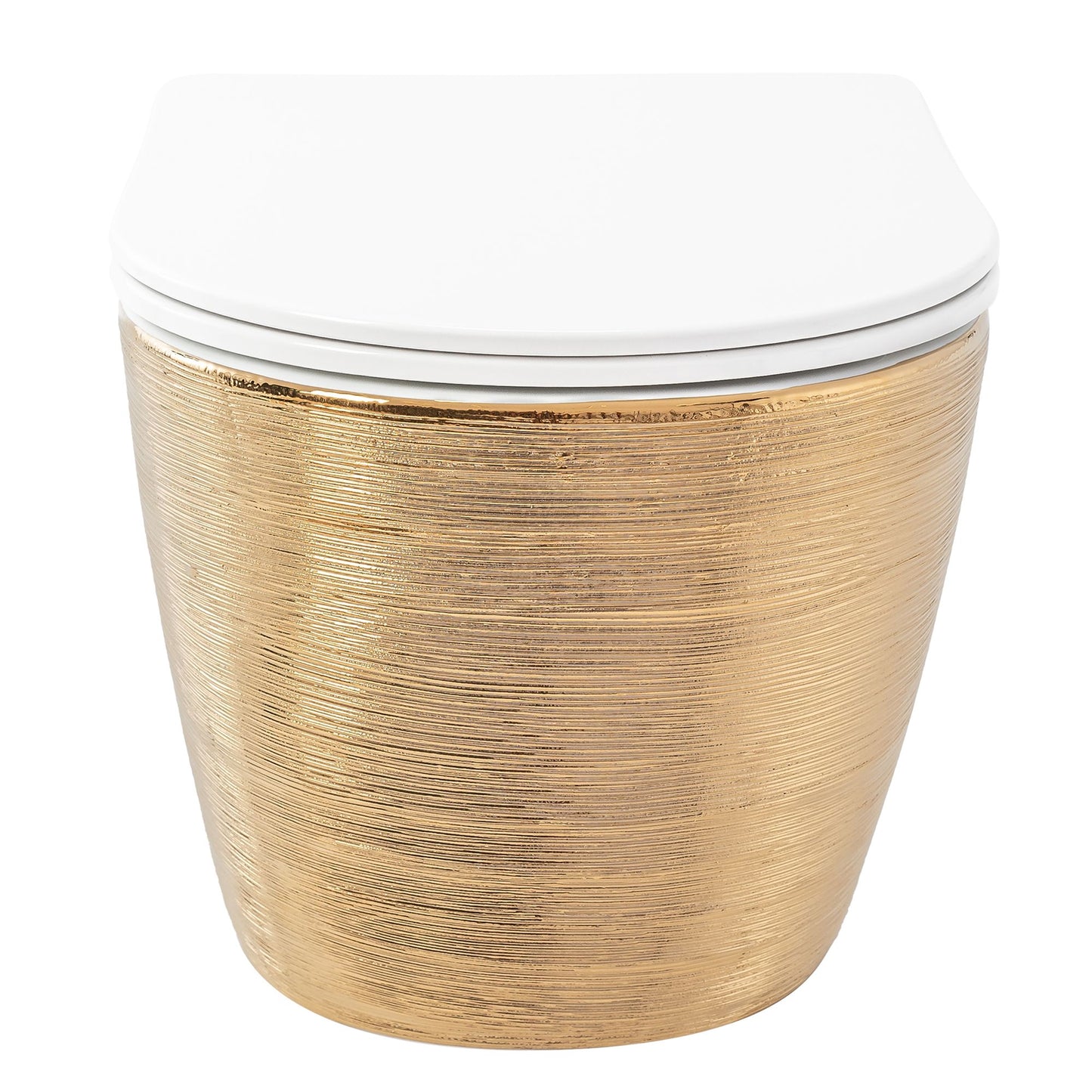 WC Schüssel Randlos Carlo Flat Brush Gold 2