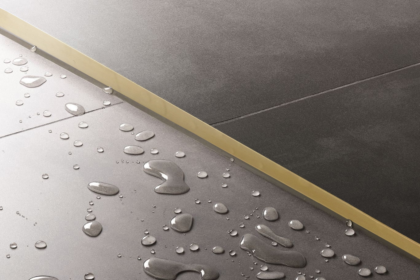 Gefälleprofil 120cm Gold rechte 9