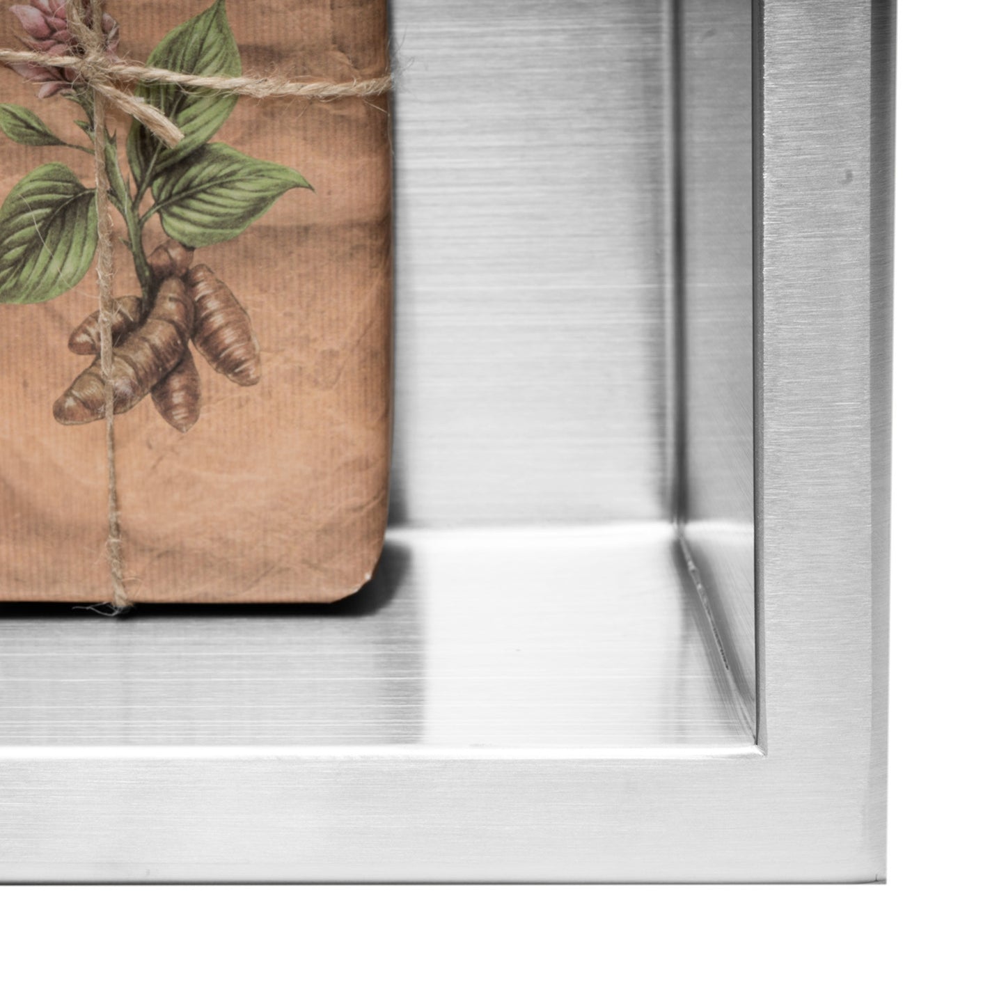 Bathroom Shelf 30x30 Steel Brush 4