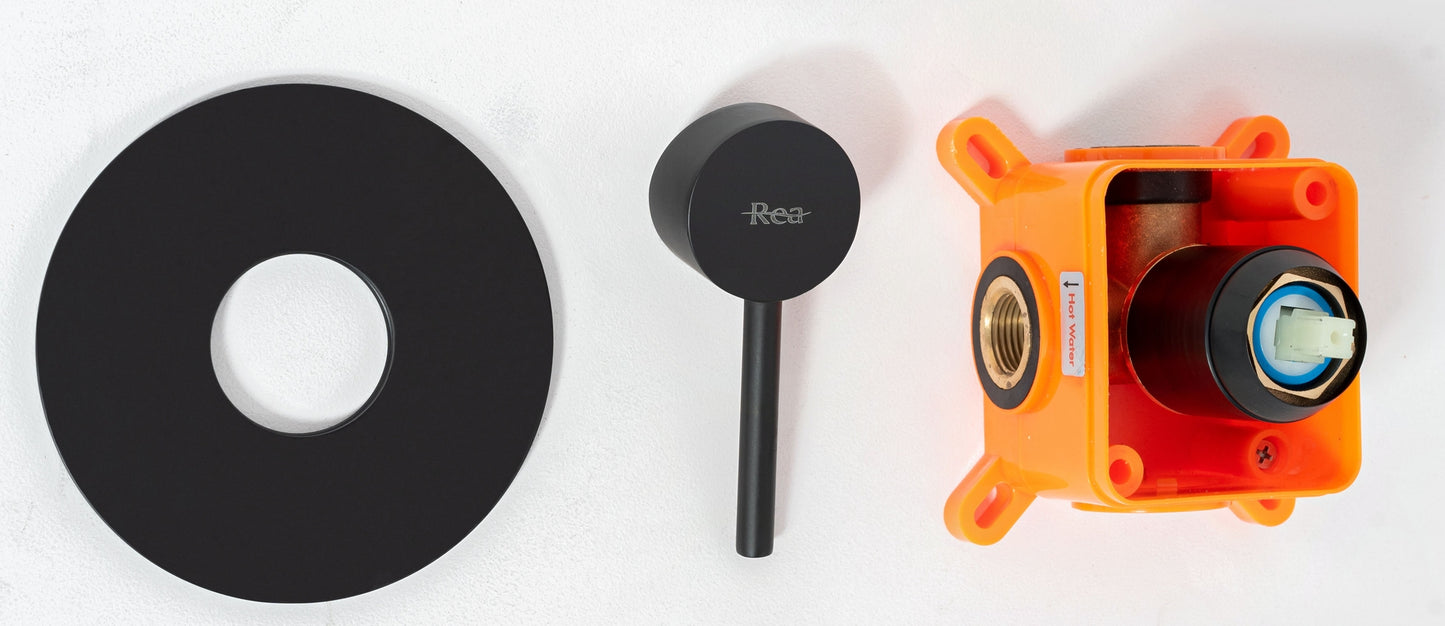 Duschset Lugano Black Rea+BOX 3