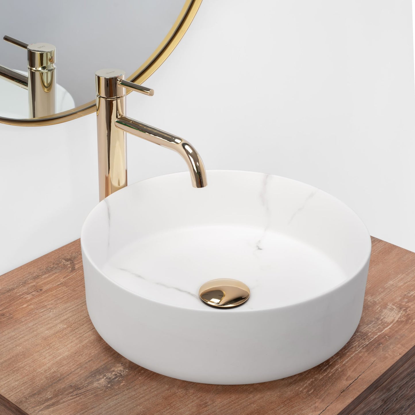 Aufsatzwaschbecken Rea Sami Marble Mat 2