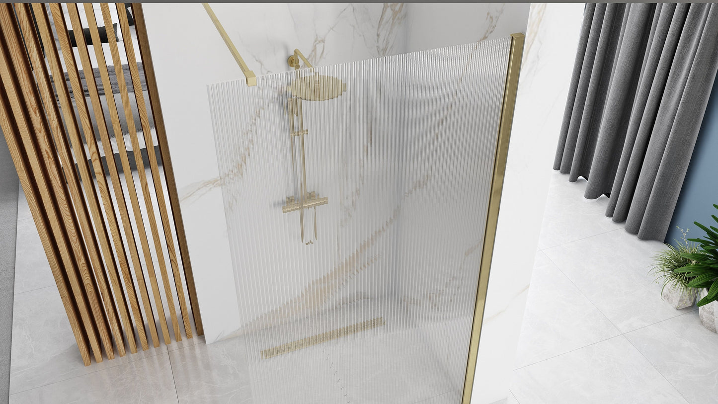 Duschwand Rea Aero Intimo Gold Brush 100 4