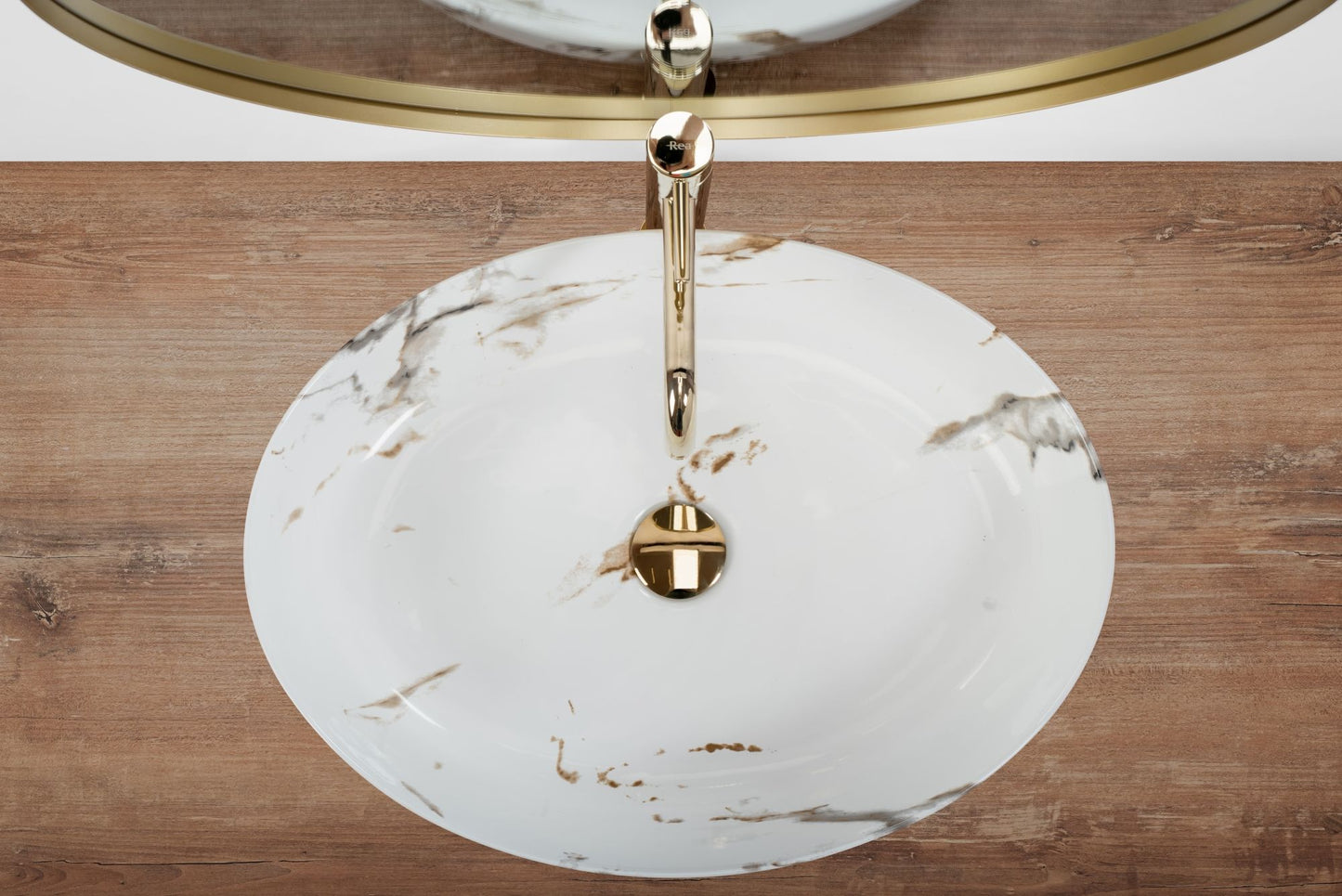 Aufsatzwaschbecken REA Queen Carrara Shiny 5