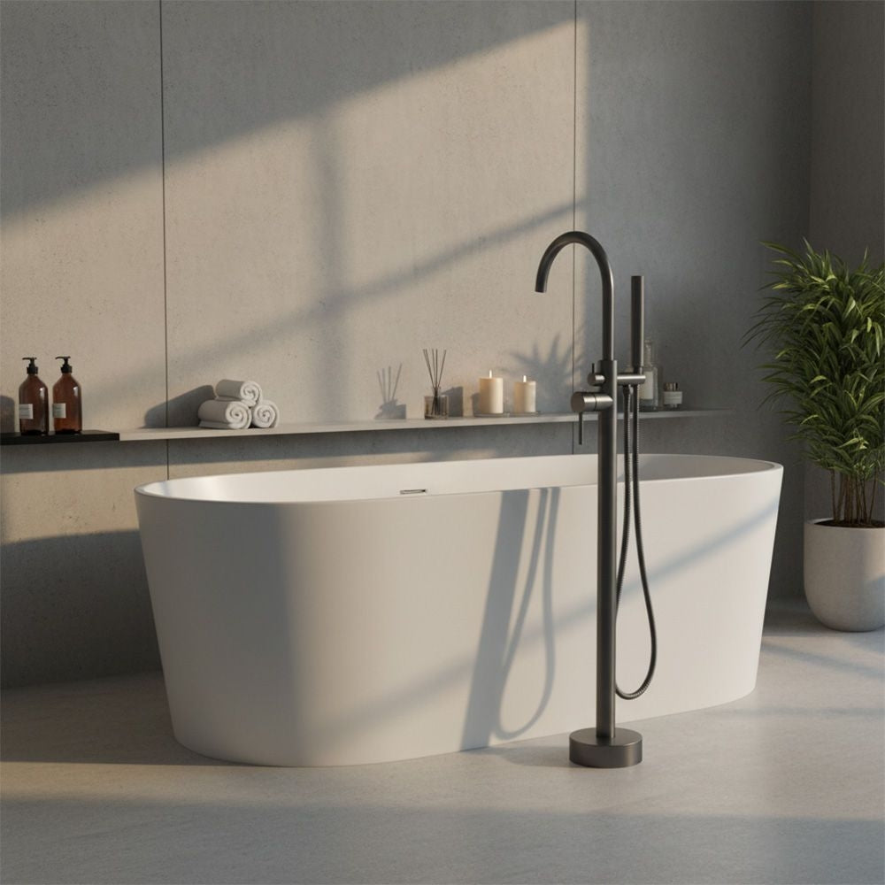 Freistehende Armatur Rea Lungo Titan 6