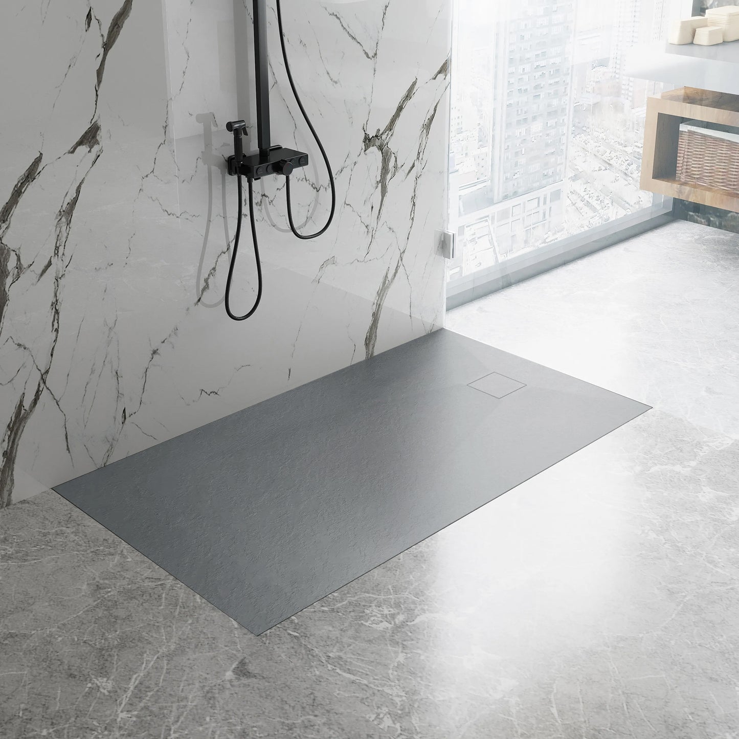 Duschtasse Magnum Grey 120x90 6