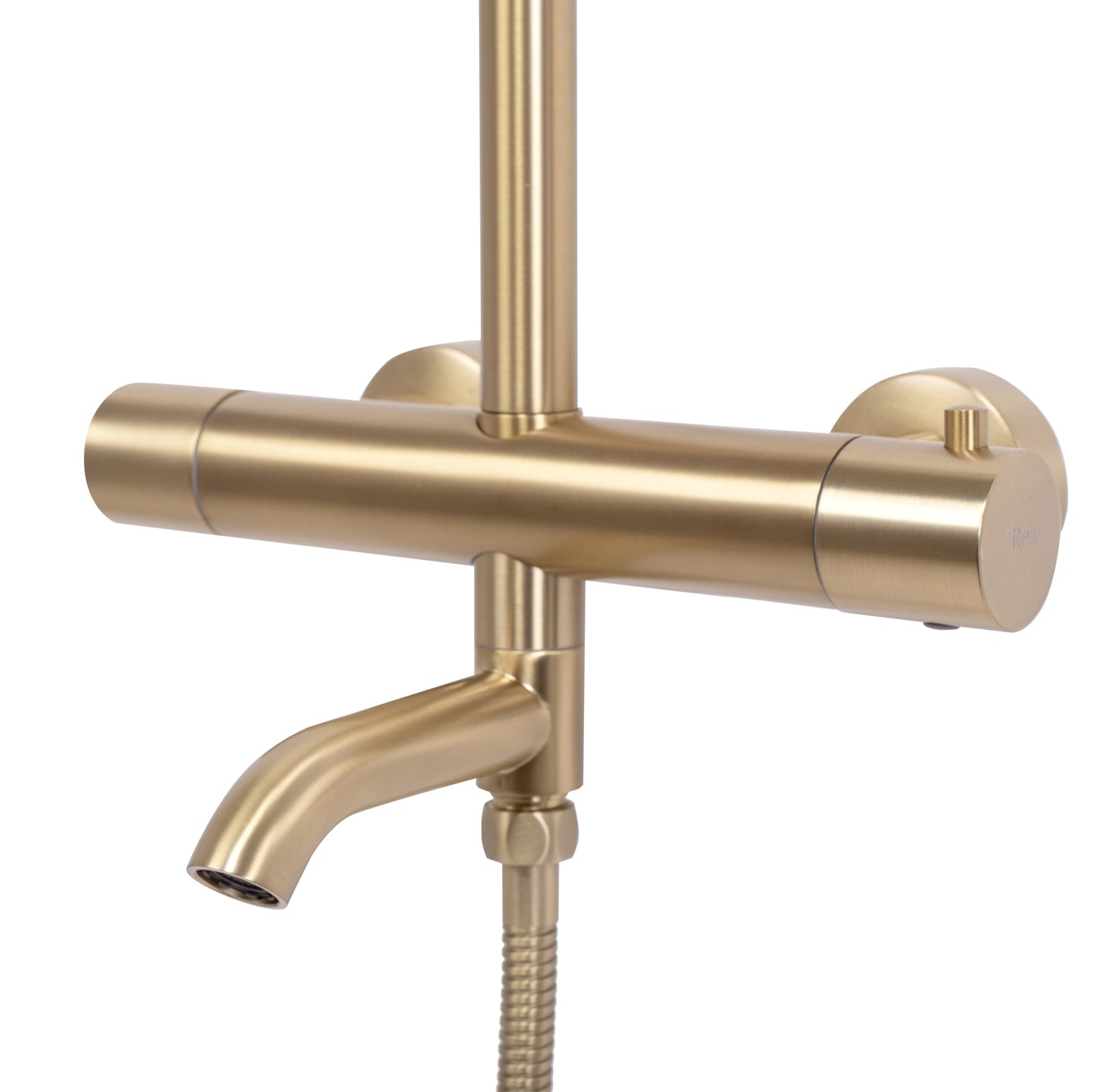 Duschgarnitur mit Thermostat REA Lungo Gold Brush 8