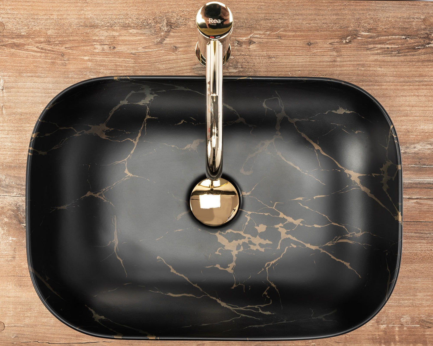 Aufsatzwaschbecken Rea Belinda Black Marble Mat 4