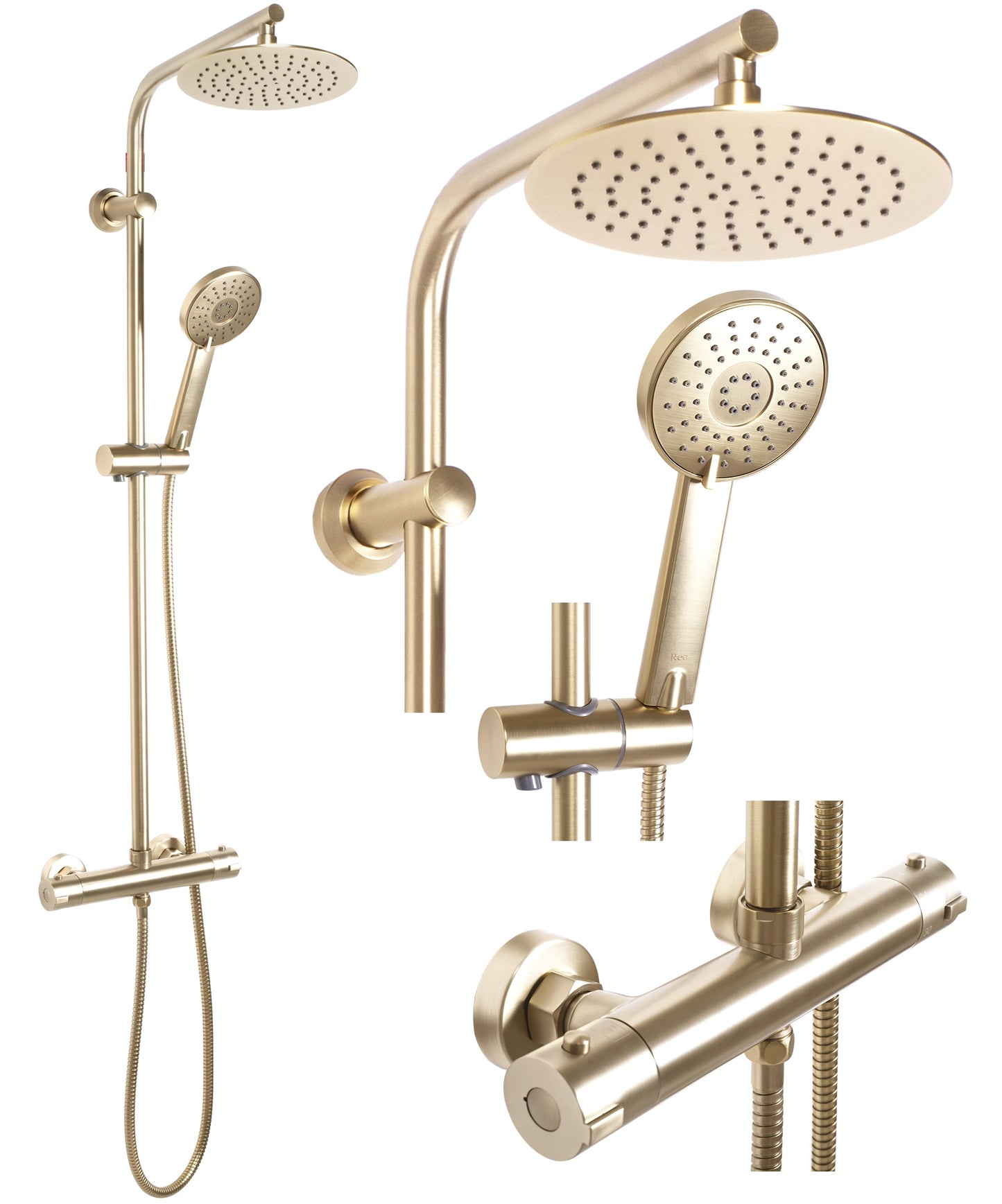 Duschset REA Bliss brush gold 1