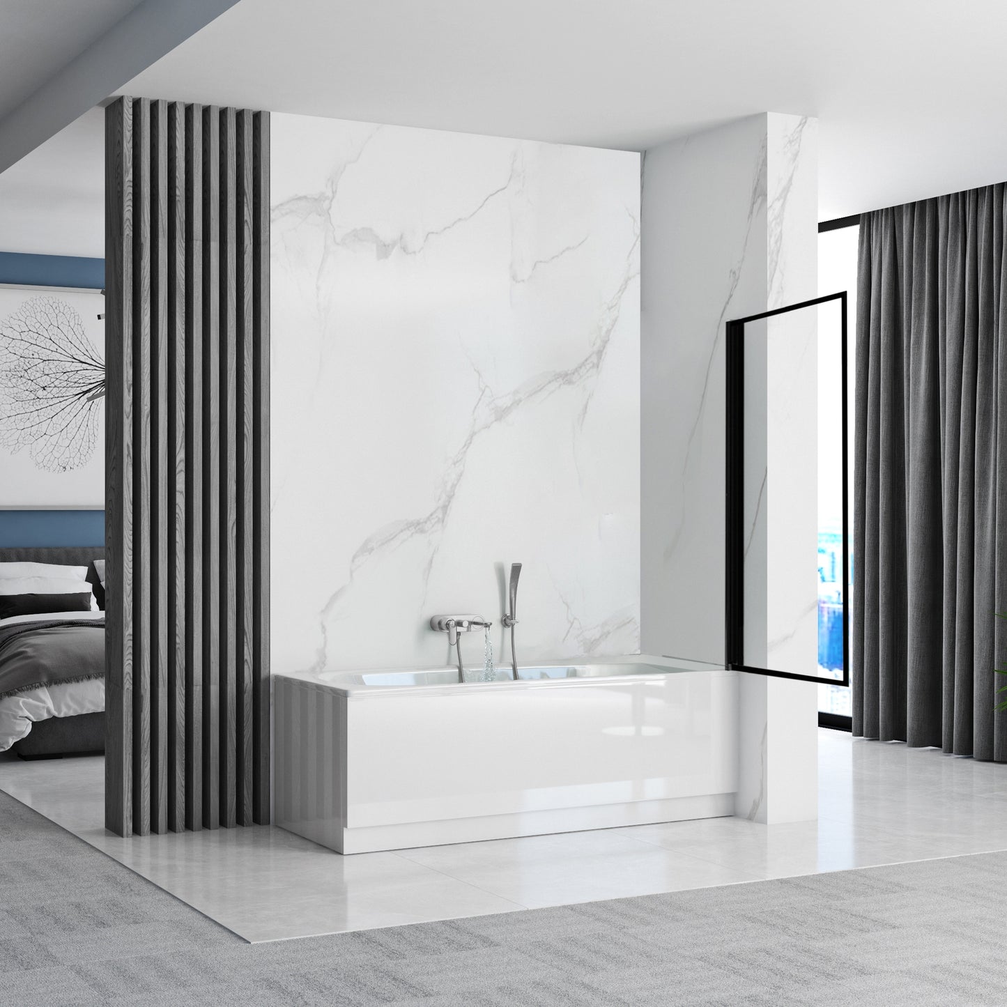 Badewanneaufsatz drehbar Rea Lagos 70 3