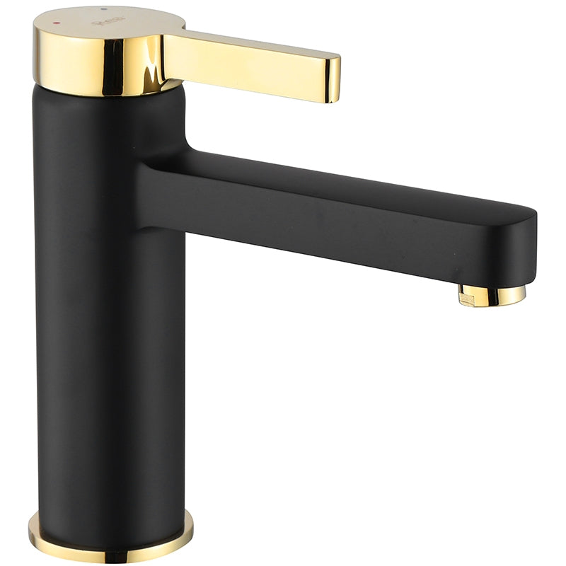 Waschbeckenarmatur REA Polo Black Gold Low 2
