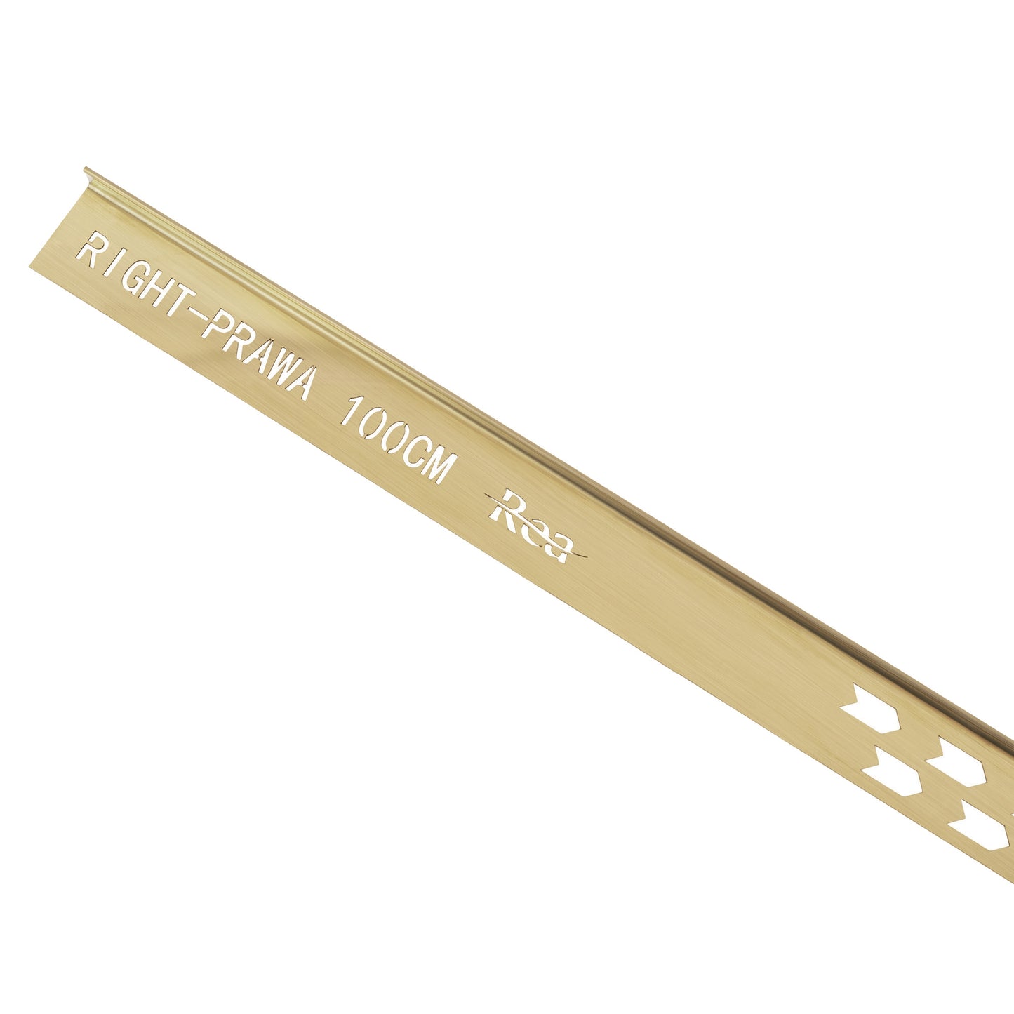 Gefälleprofil 100cm Brush Gold rechte 5