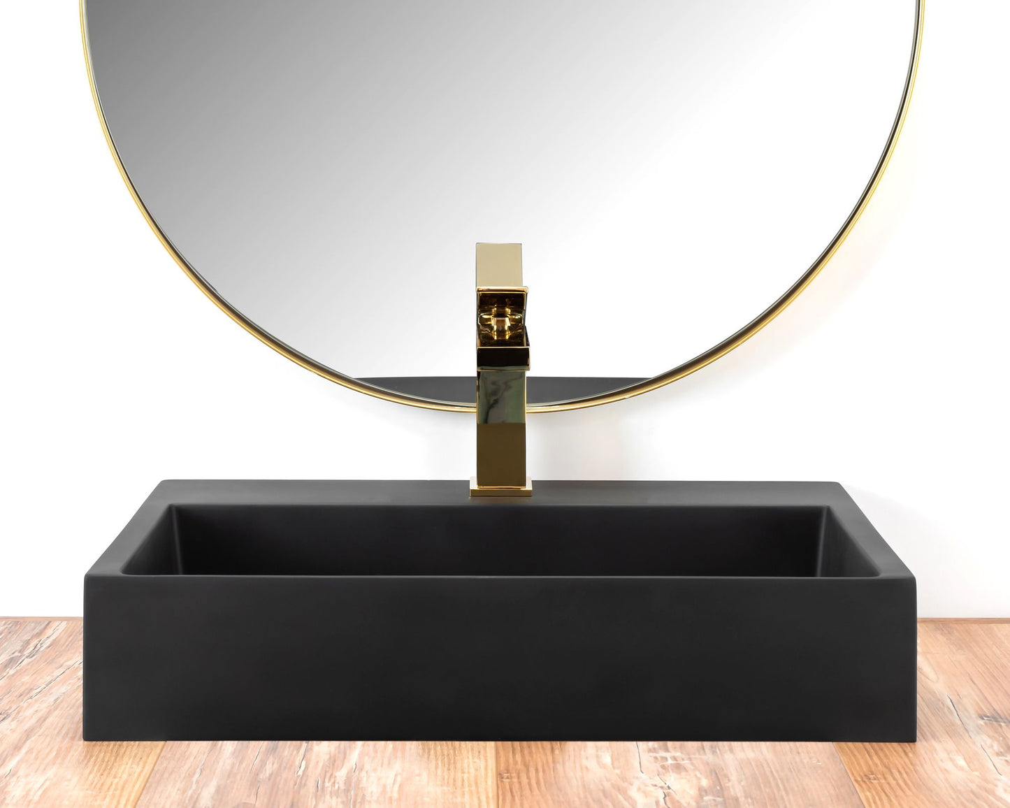 Waschbecken Konglomerat GOYA Black Matt 50 cm 3