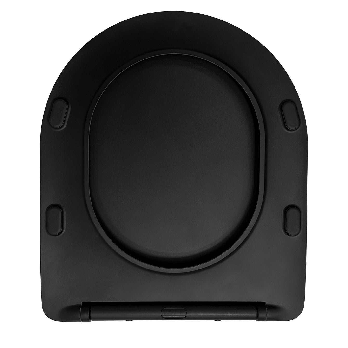 Langsam schließender WC Deckel CARLO FLAT UF BLACK MATT 4