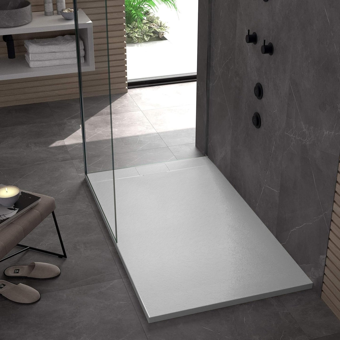 Duschtasse Bazalt White 90x120 4