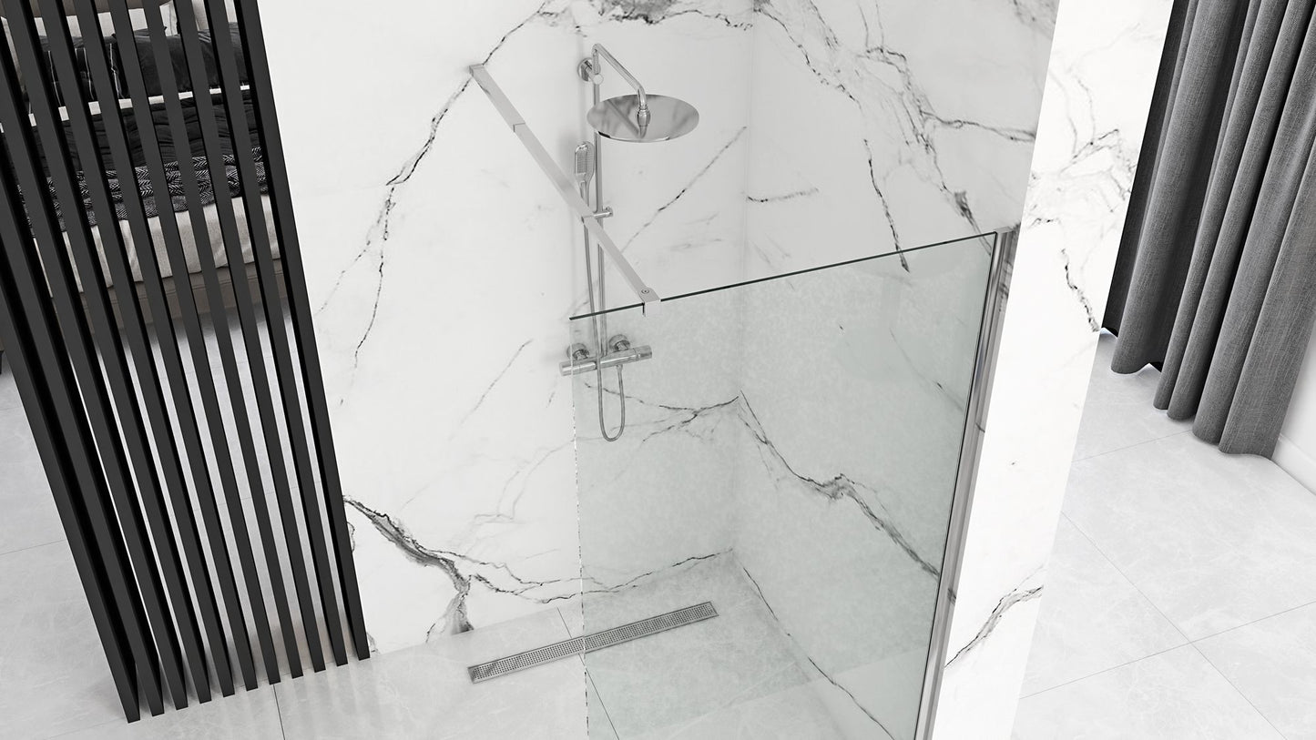 Duschwand Rea Aero N 80 Transparent 2