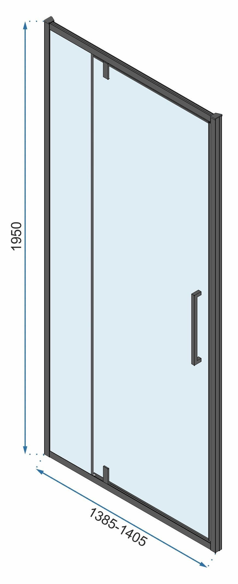 Eckdusche Rapid Swing 90 x 80 8