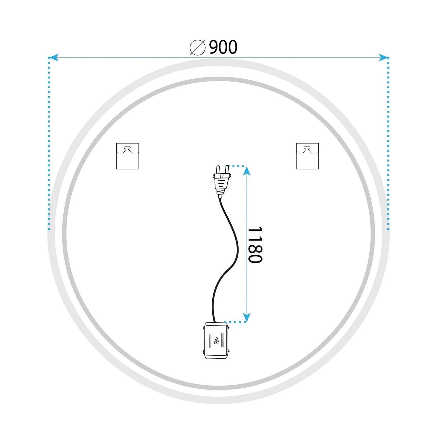 Spiegel LED 90cm FFJ90 11