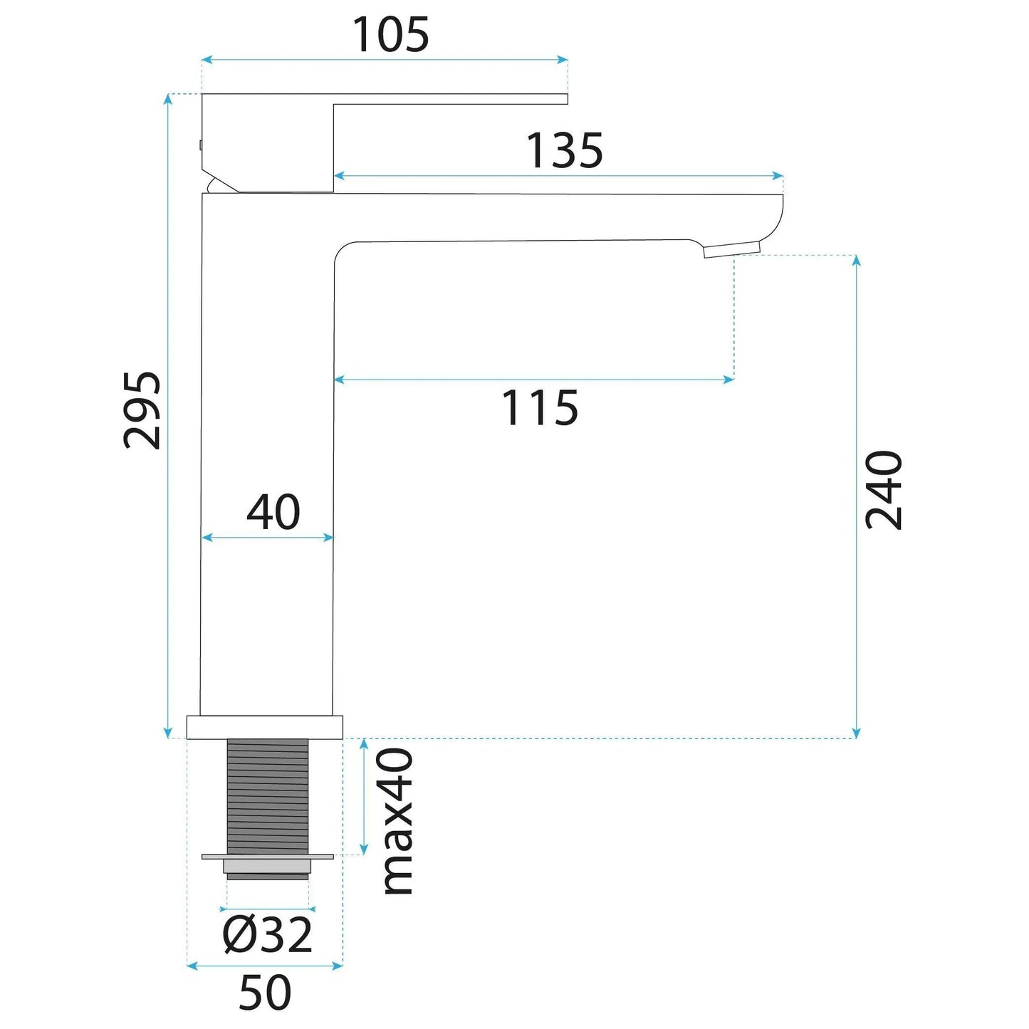 Waschbeckenarmatur Rea Logan Brush Copper 11