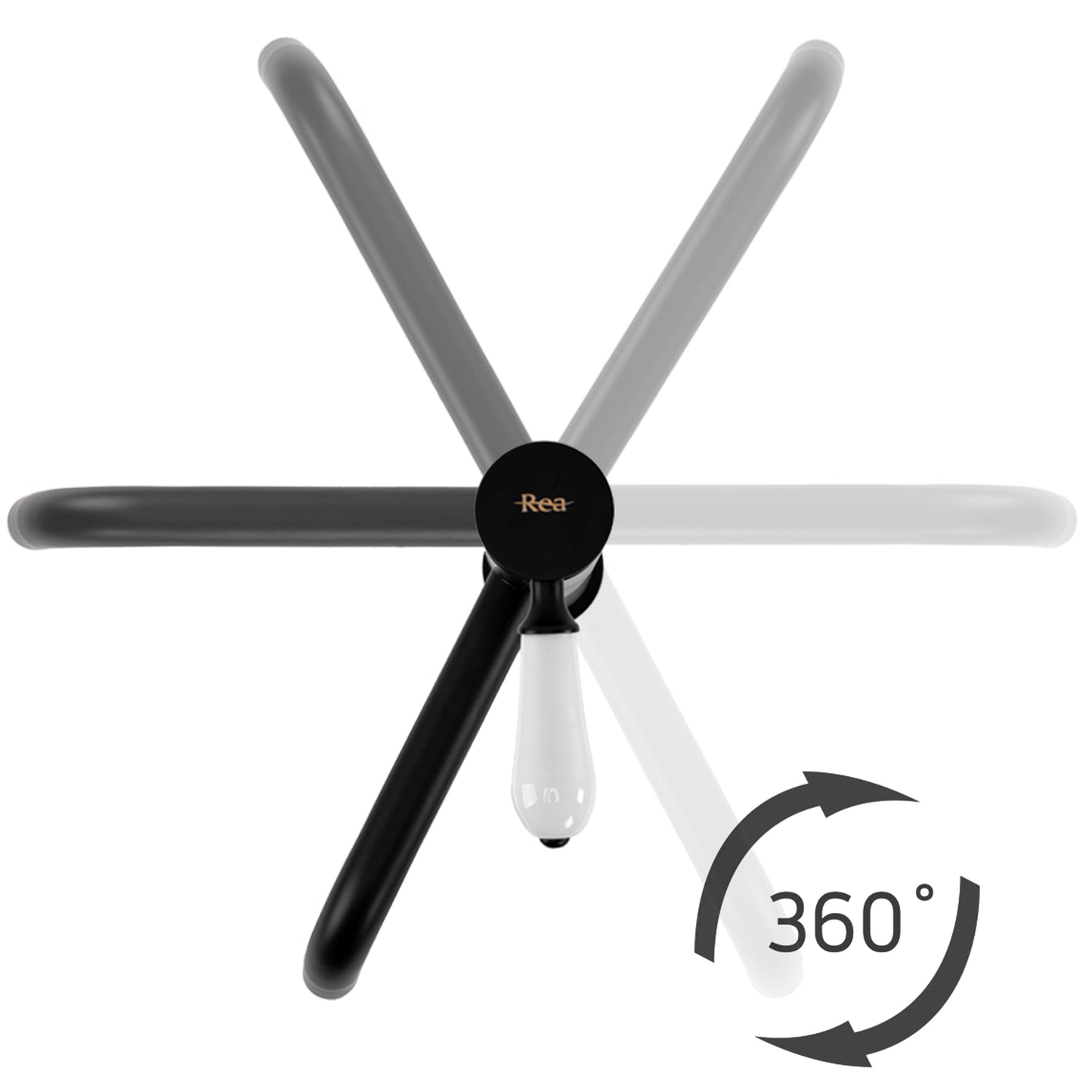 Waschbeckenarmatur Rea Serra BLACK Matt High 6
