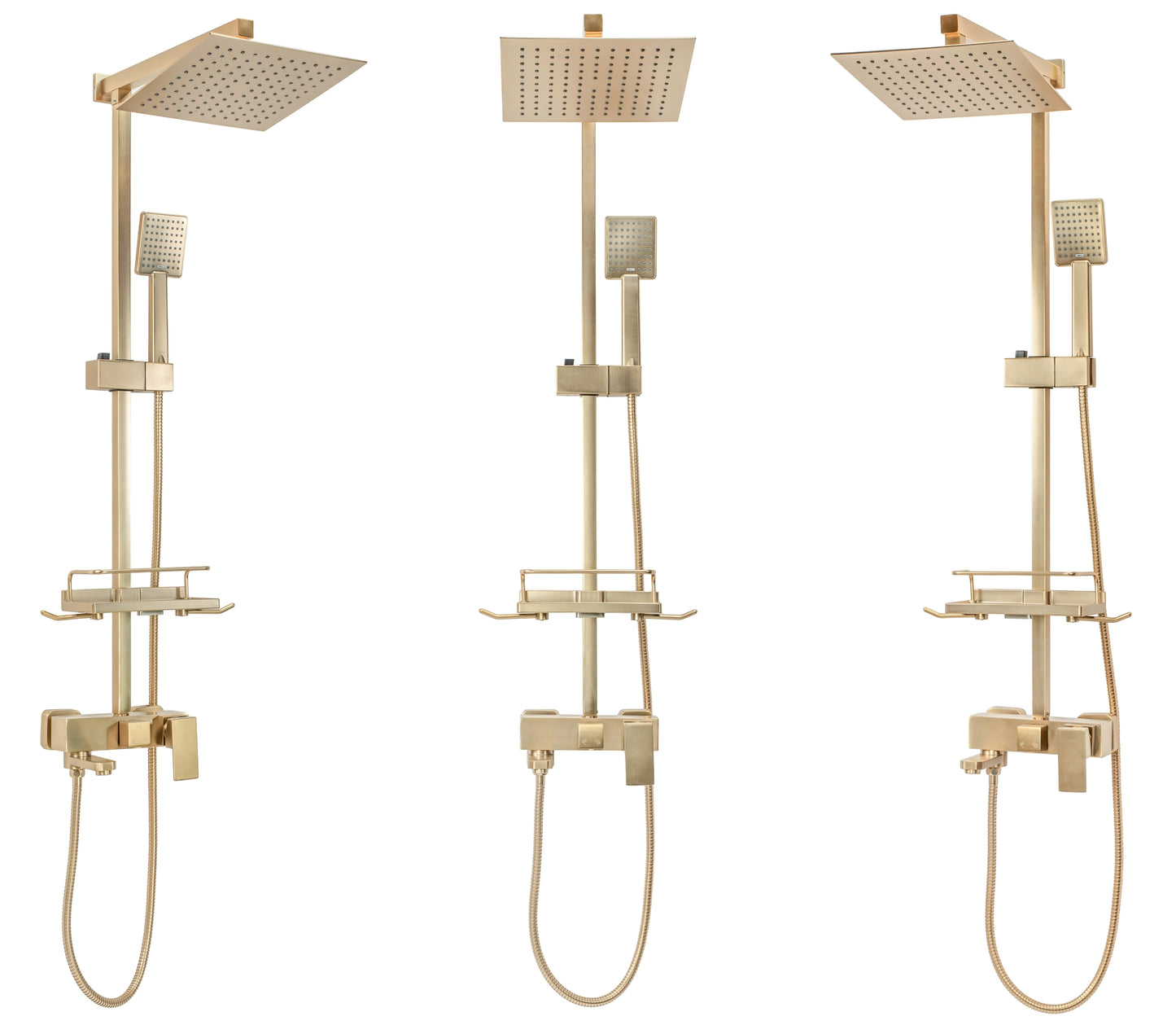 Duschgarnitur REA JACK BRUSHED GOLD 2