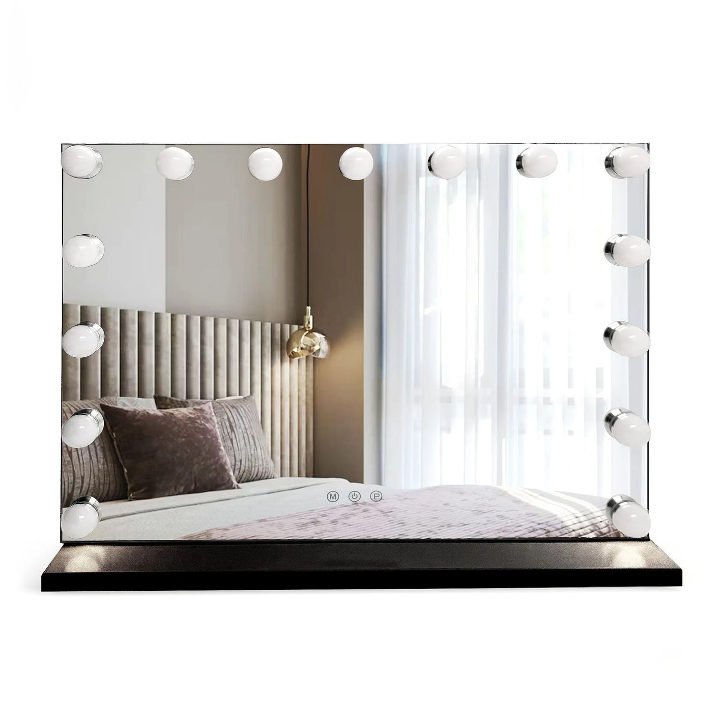 Spiegel LED HOLLYWOOD Black 12