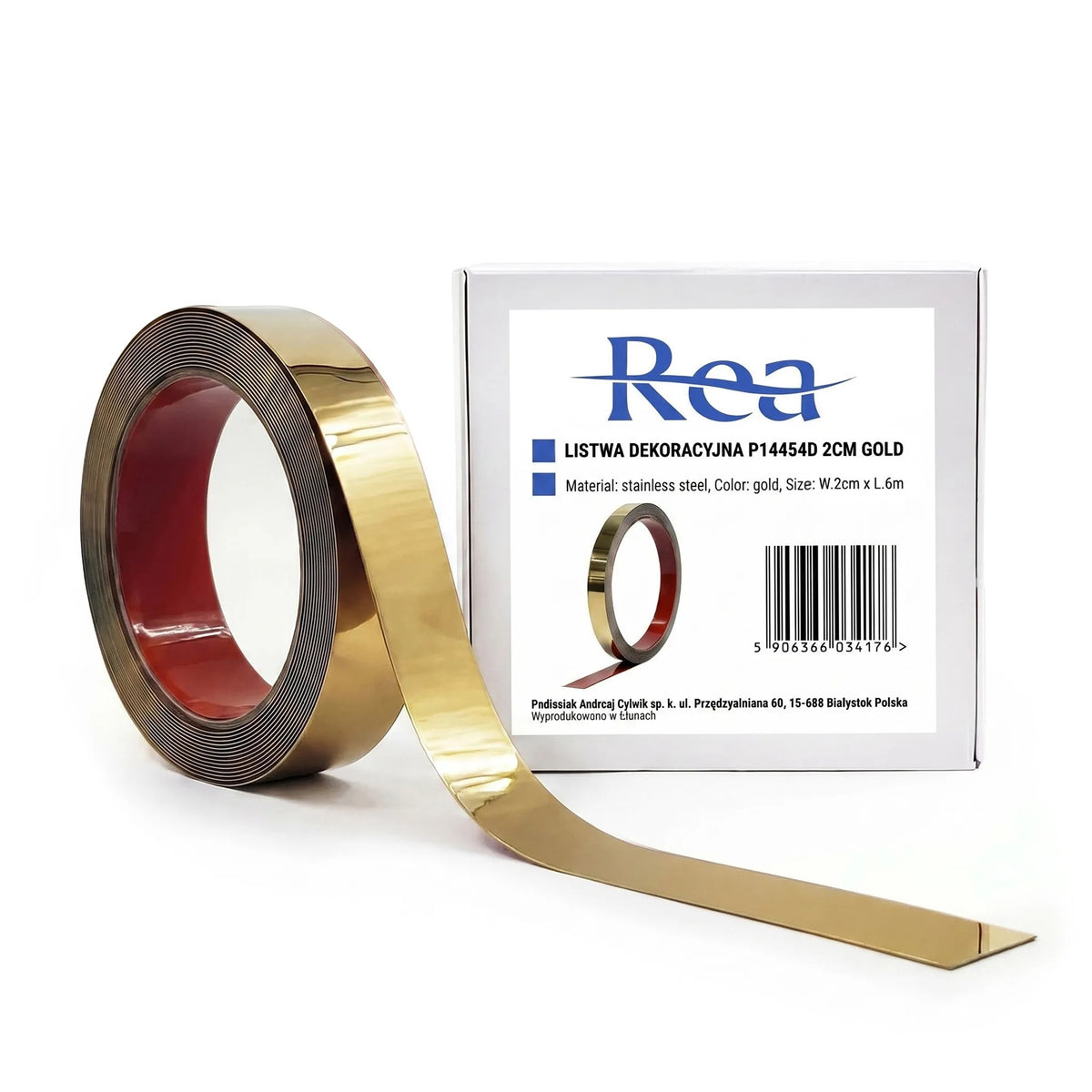 Selbstklebende Zierleiste Rea P14454D 2cm Gold 12