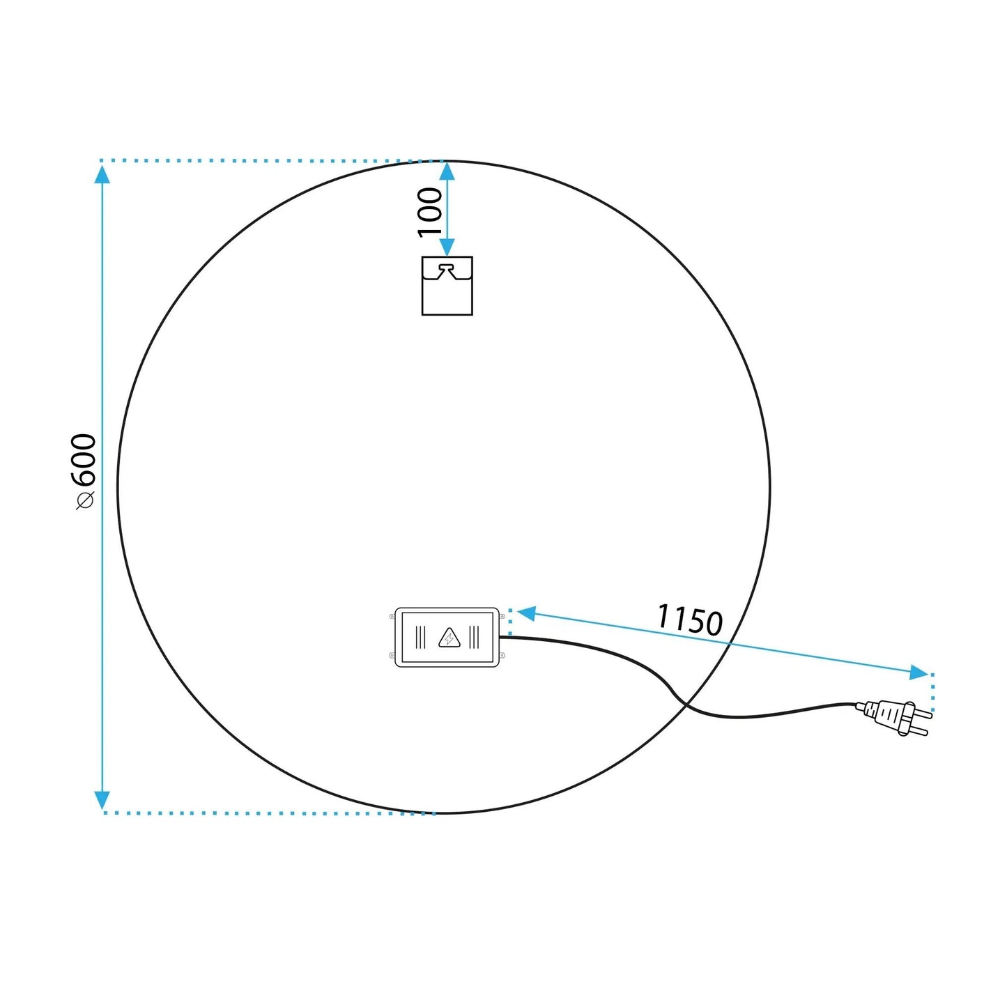 Spiegel LED SOFT 60 13