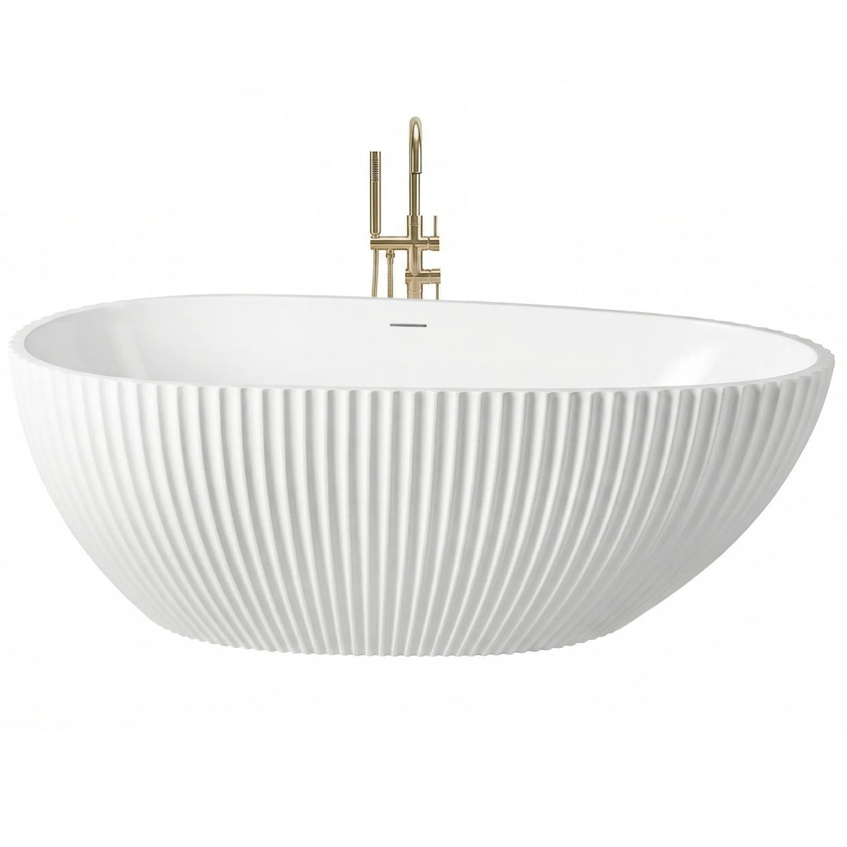 Freistehende Acrylbadewanne Carmen 170 Schwarze Stöpselabdeckung 14
