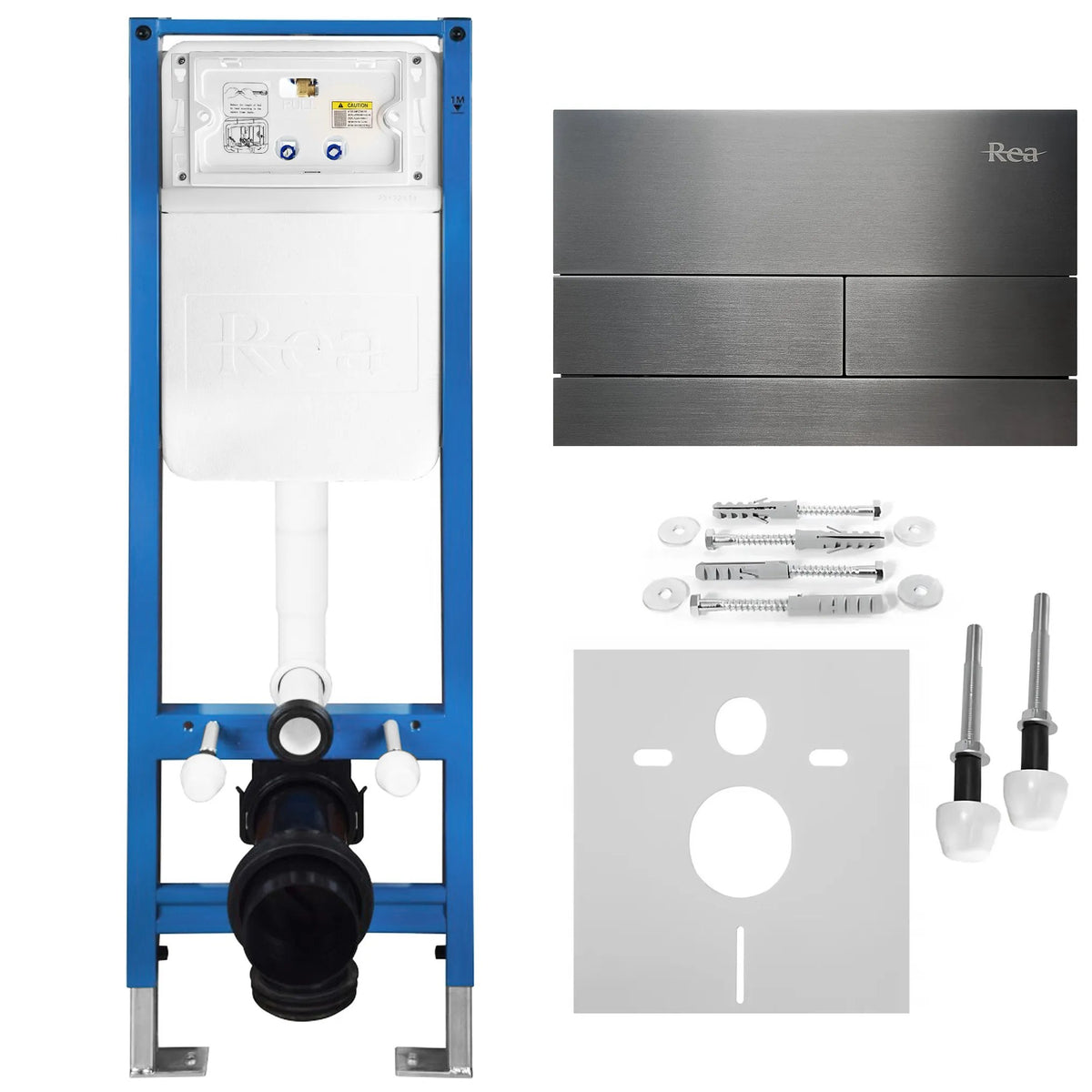 Unterputz-WC-Gestell Set Slim 024N Mit T Titan Drückerplatte 15