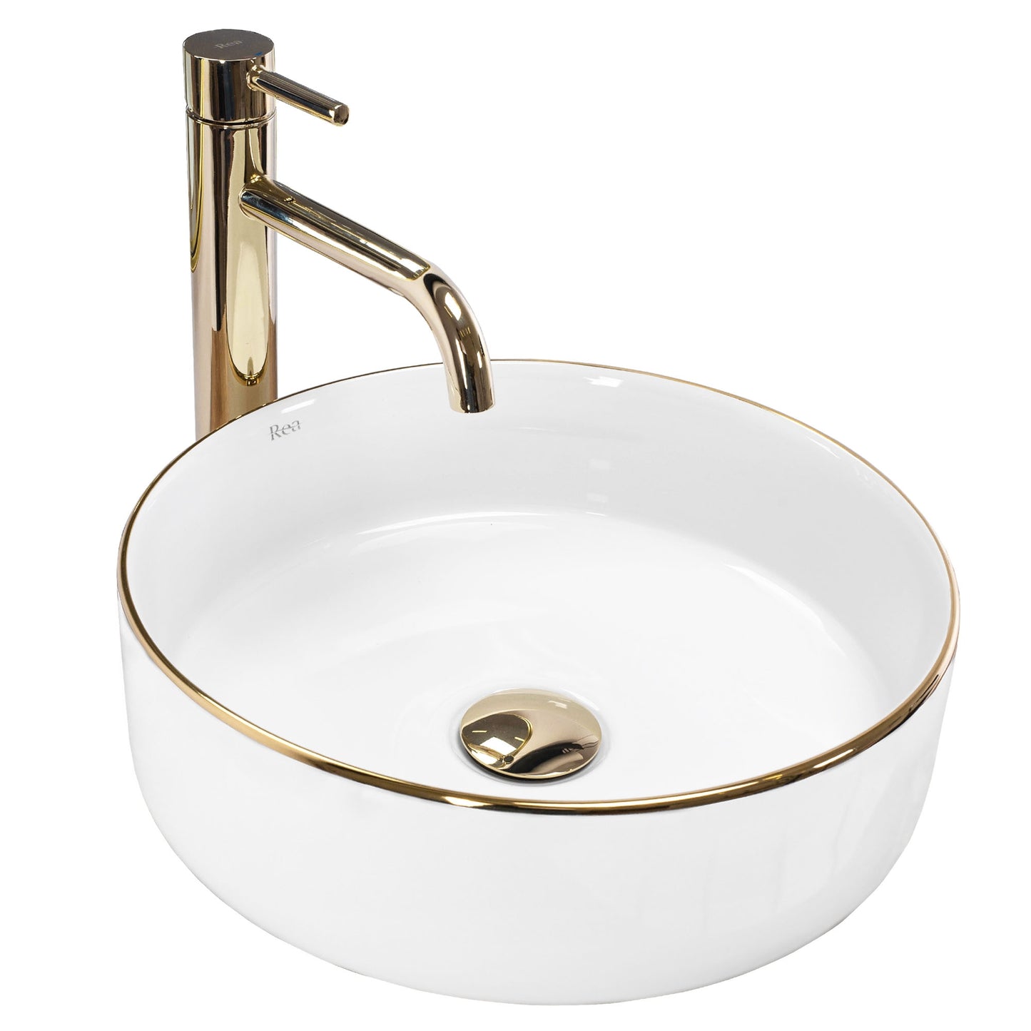 Aufsatzwaschbecken Rea Sami Gold Edge 1