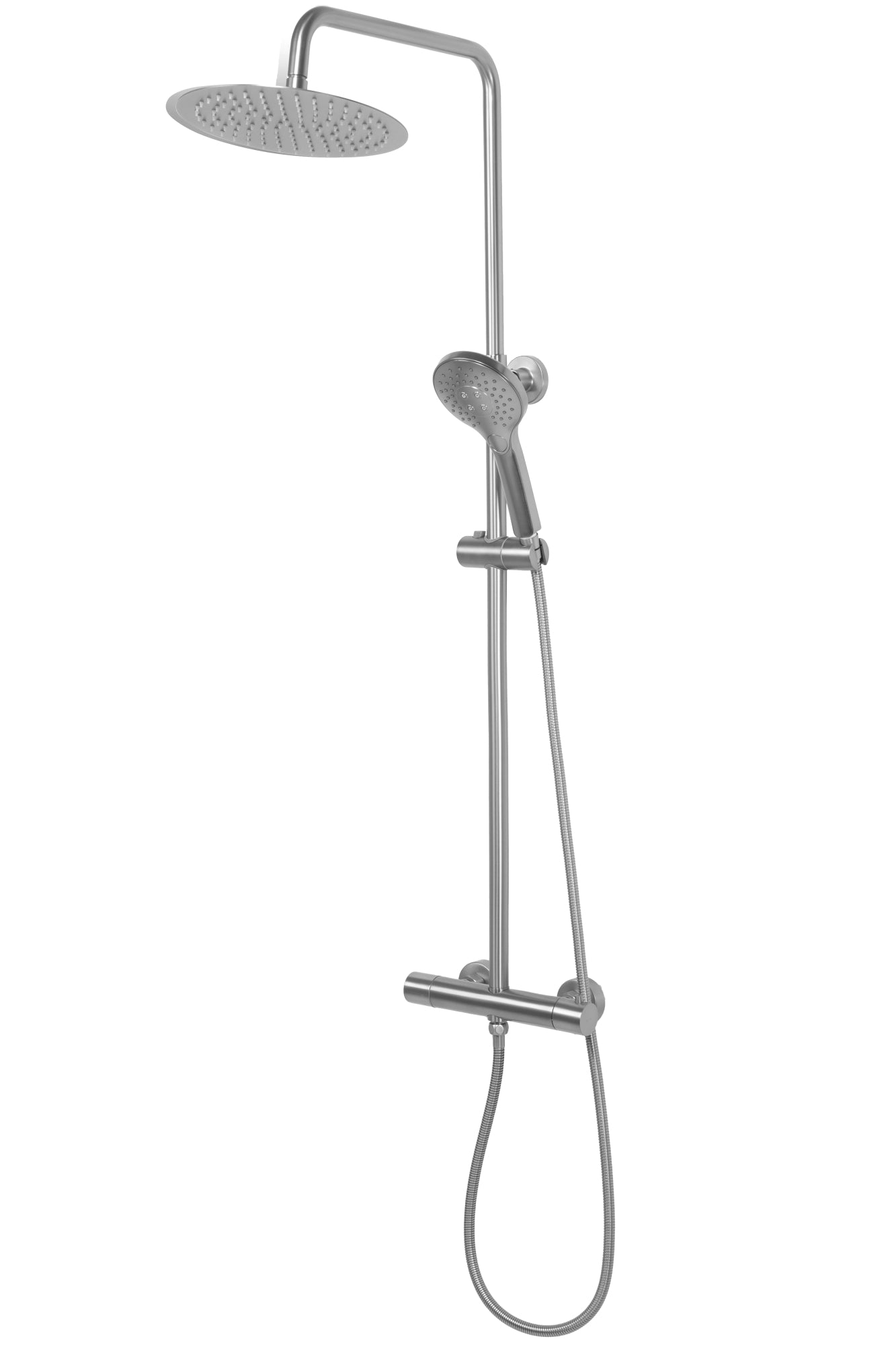 Duschgarnitur mit Thermostat REA VINCENT NICKEL BRUSH INOX 5