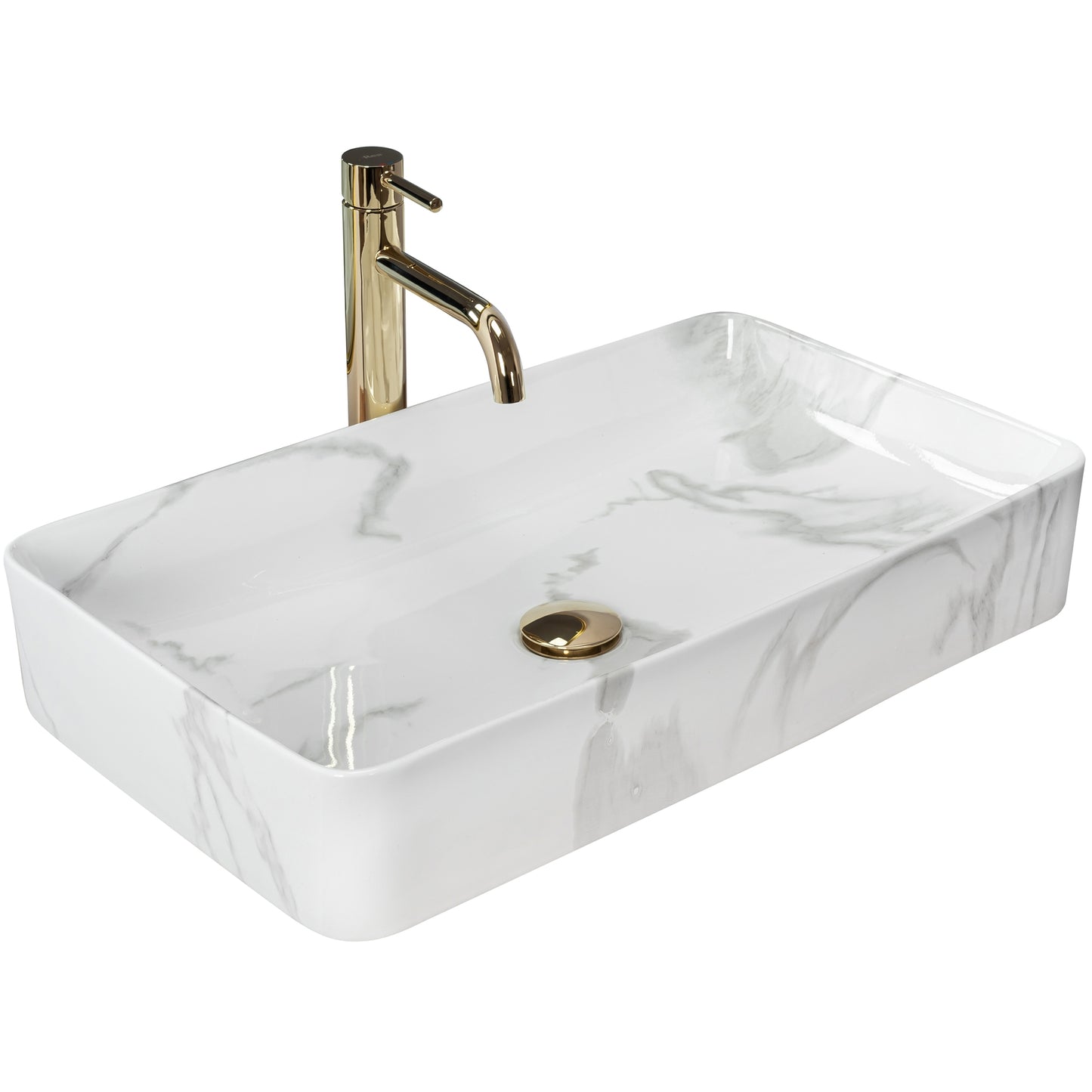 Aufsatzwaschbecken Rea Denis Shiny Marmo 1