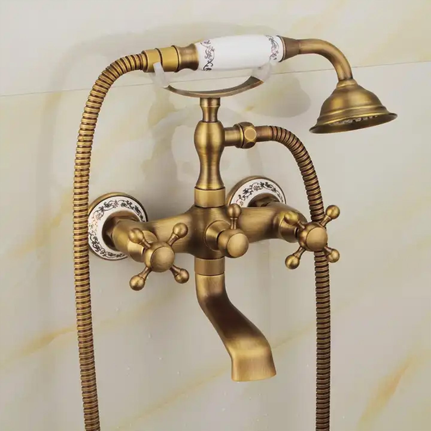 Wannenarmatur Rea Rustico Antique Gold 2