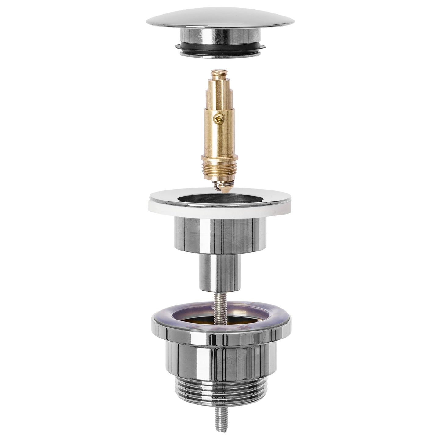 Waschbeckenstöpsel universal click-clack Rea Chrome 2