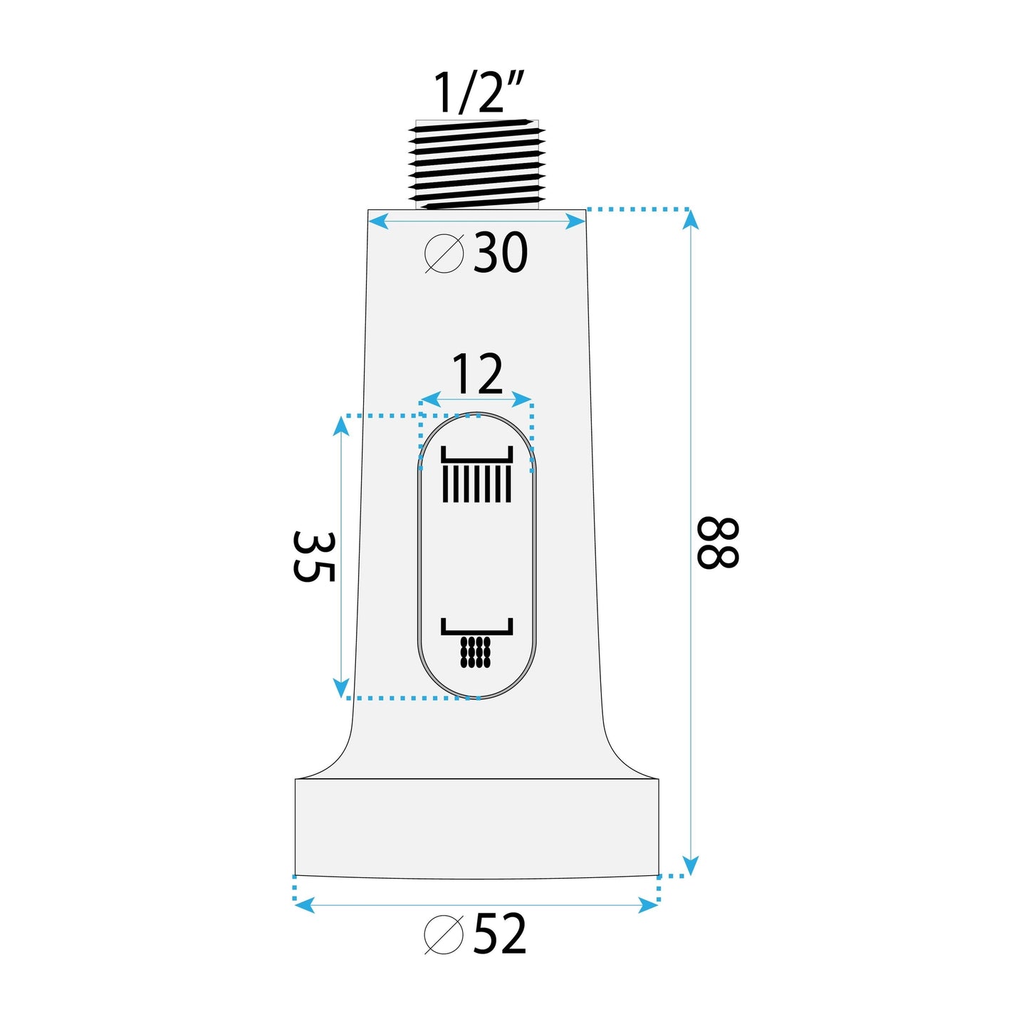 Luftauslass mit Perlator für Küchenarmatur REA Colin Black 6