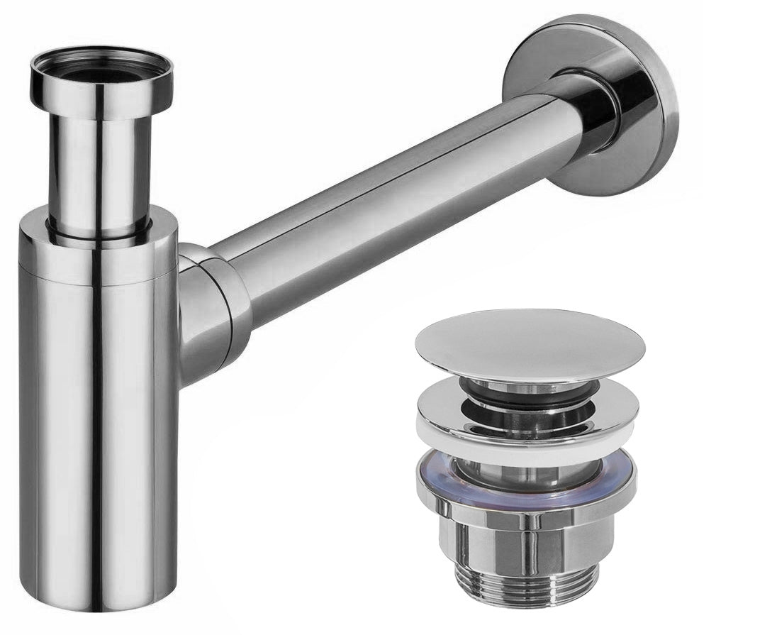 Siphon + Klik-Klak universell Chrom 1