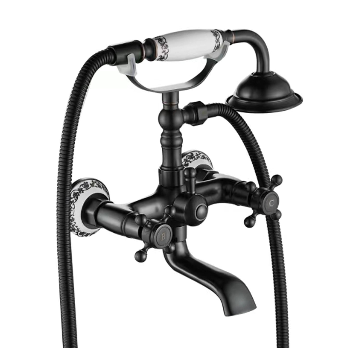 Wannenarmatur Rea Rustico Old Black 1