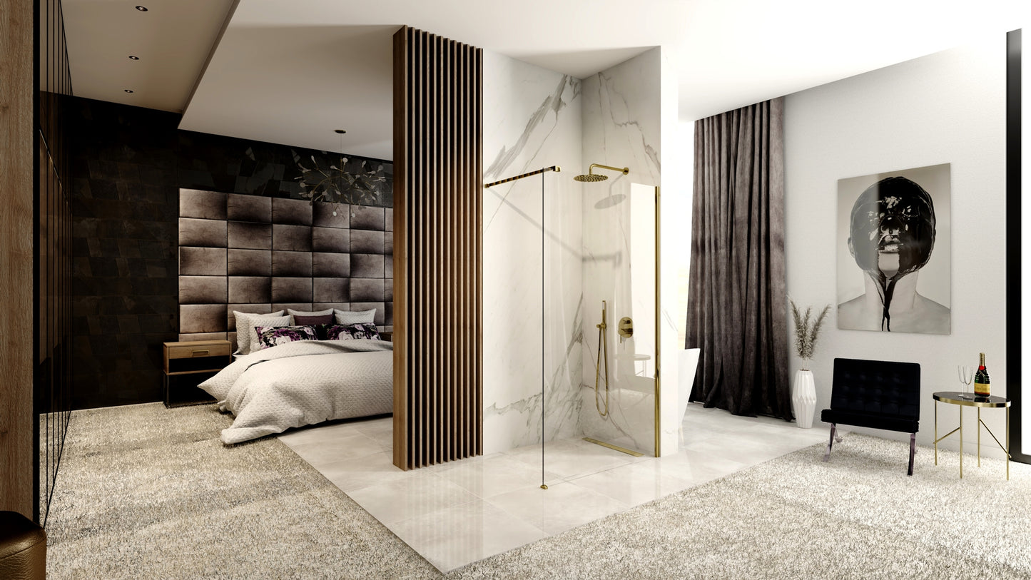 Duschwand Rea Aero Gold 120 Walk In 3