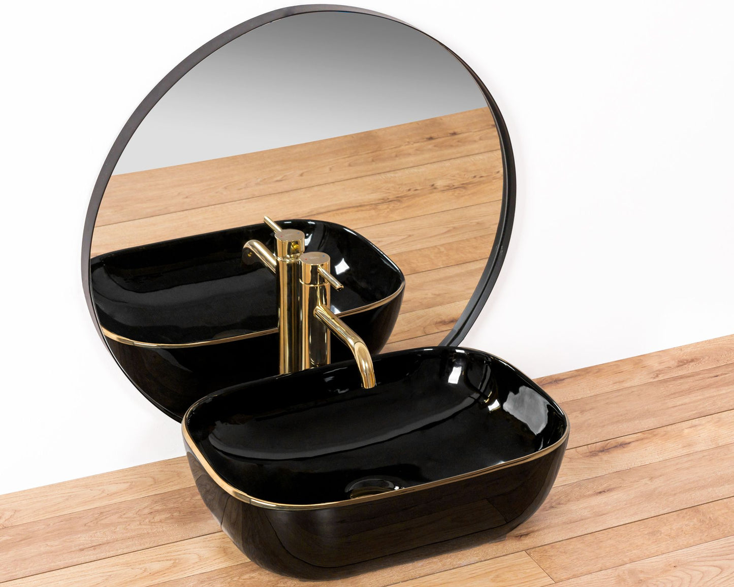 Aufsatzwaschbecken Rea Belinda Black Gold 5