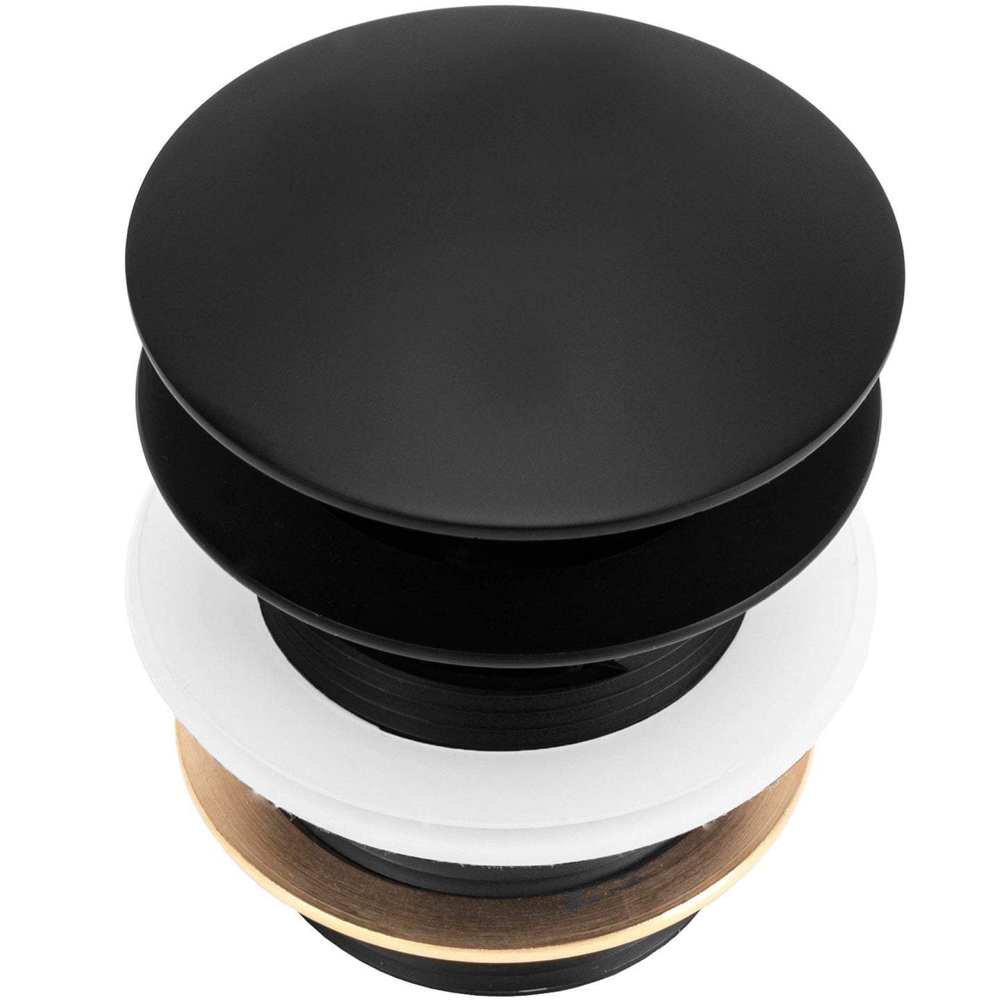 Wanne Stöpsel Klik-Klak Rea Black 6cm 4