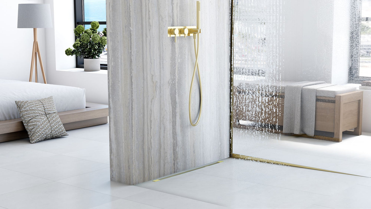 Duschrinne Rea Neo Ultra Slim Mirror Gold Pro 70 3