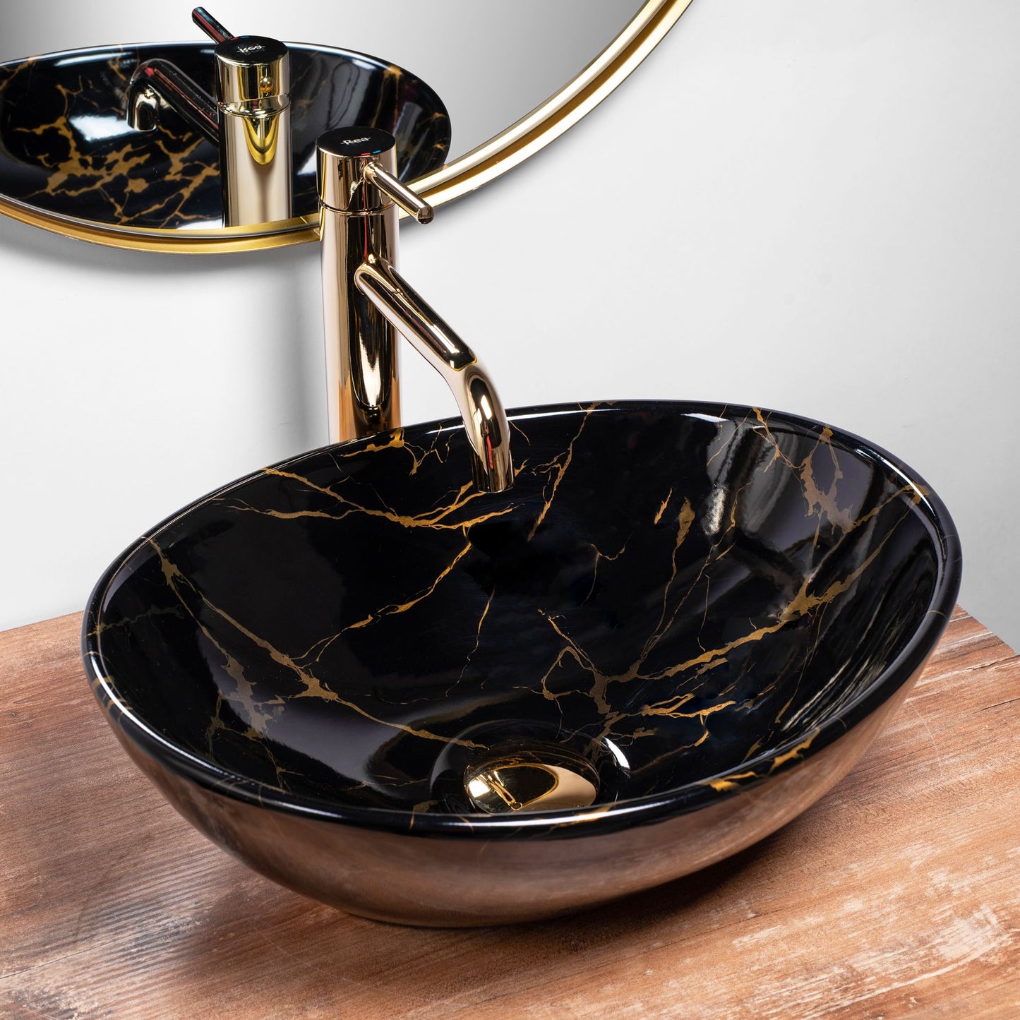 Aufsatzwaschbecken Rea Sofia Black Marble 4