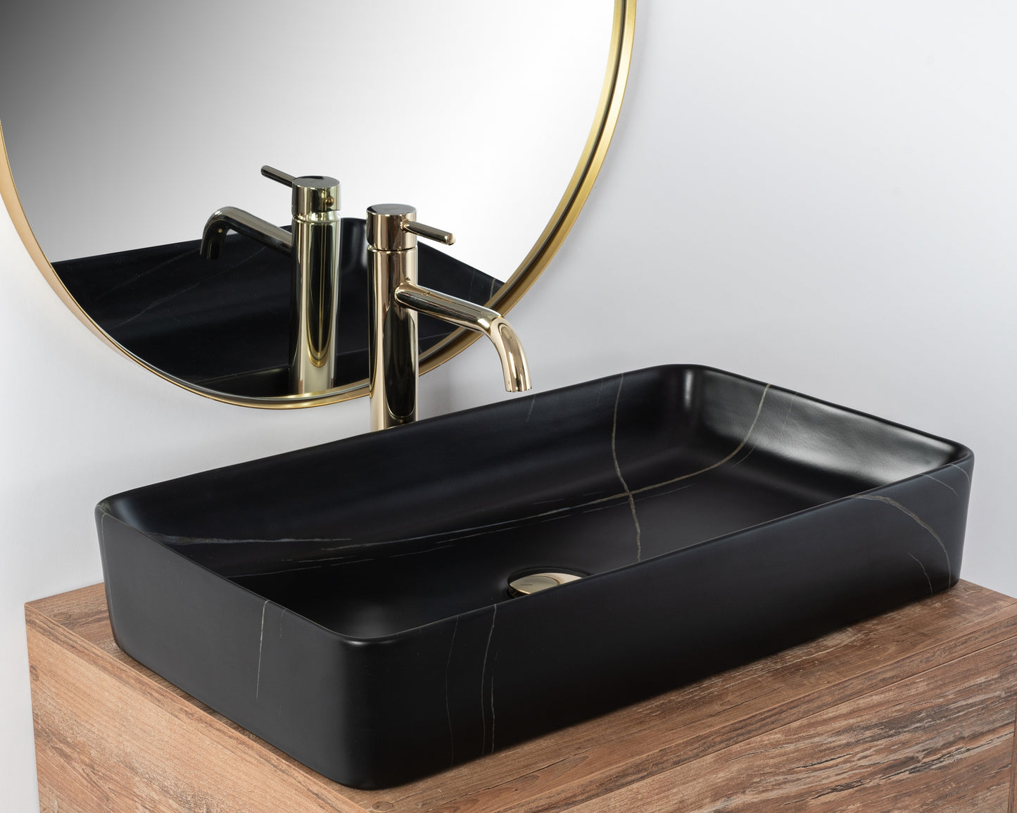 Aufsatzwaschbecken Denis Black Stone Matt 6