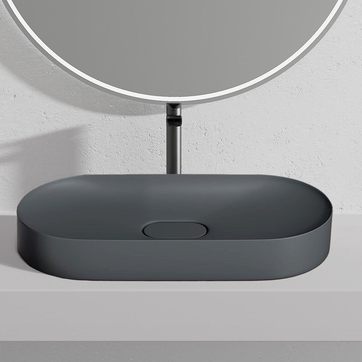 Waschbecken Konglomerat IRIS 71 CM GREY MATT 1