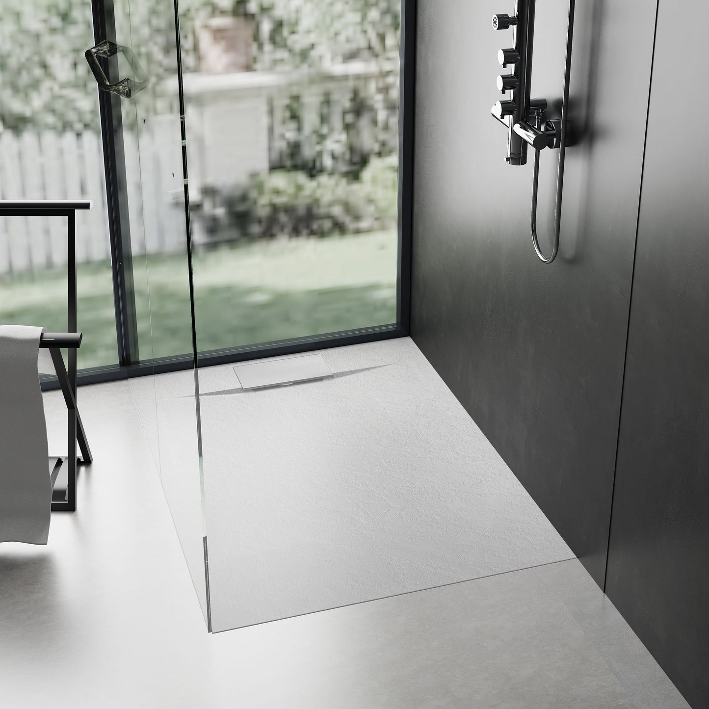 Duschtasse Bazalt White 90x90 2
