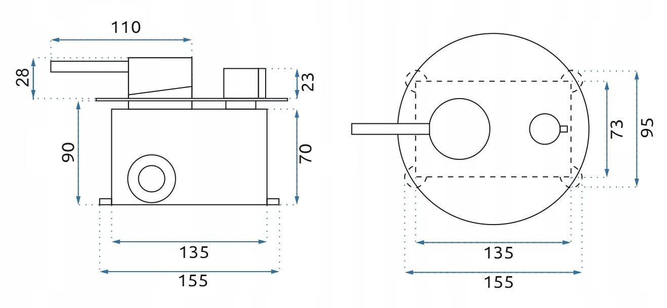Unterputz Wannenarmatur Rea Lungo Copper +IBOX 7