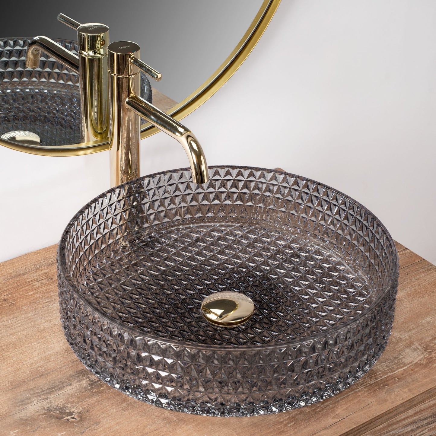 Aufsatzwaschbecken Rea Cristal Grey 39 6