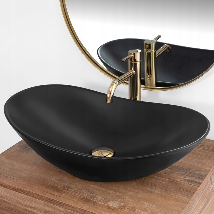 Aufsatzwaschbecken Rea Royal 60 Black matt 5